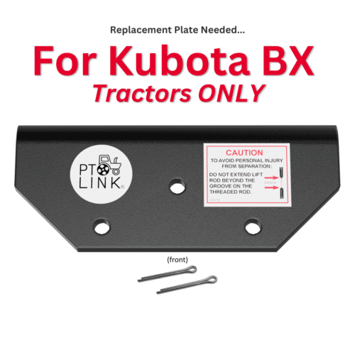 PTO Link® Compact System - Lift Arm Stabilizer Replacement Plate Kit (REQUIRED ONLY for Kubota BX Tractors)