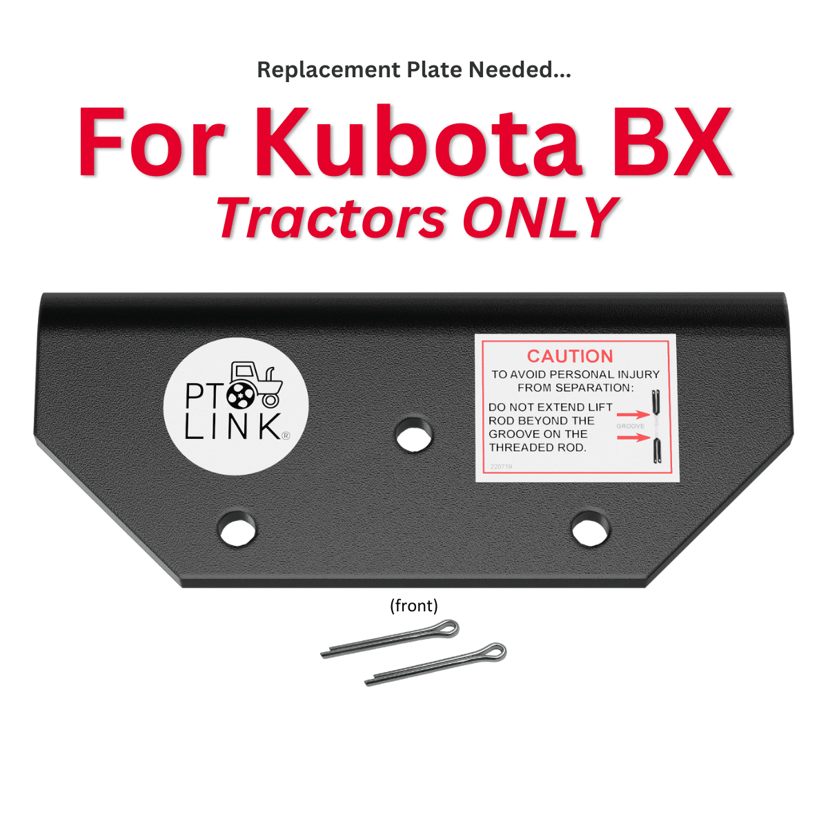PTO Link® Compact System - Lift Arm Stabilizer Replacement Plate